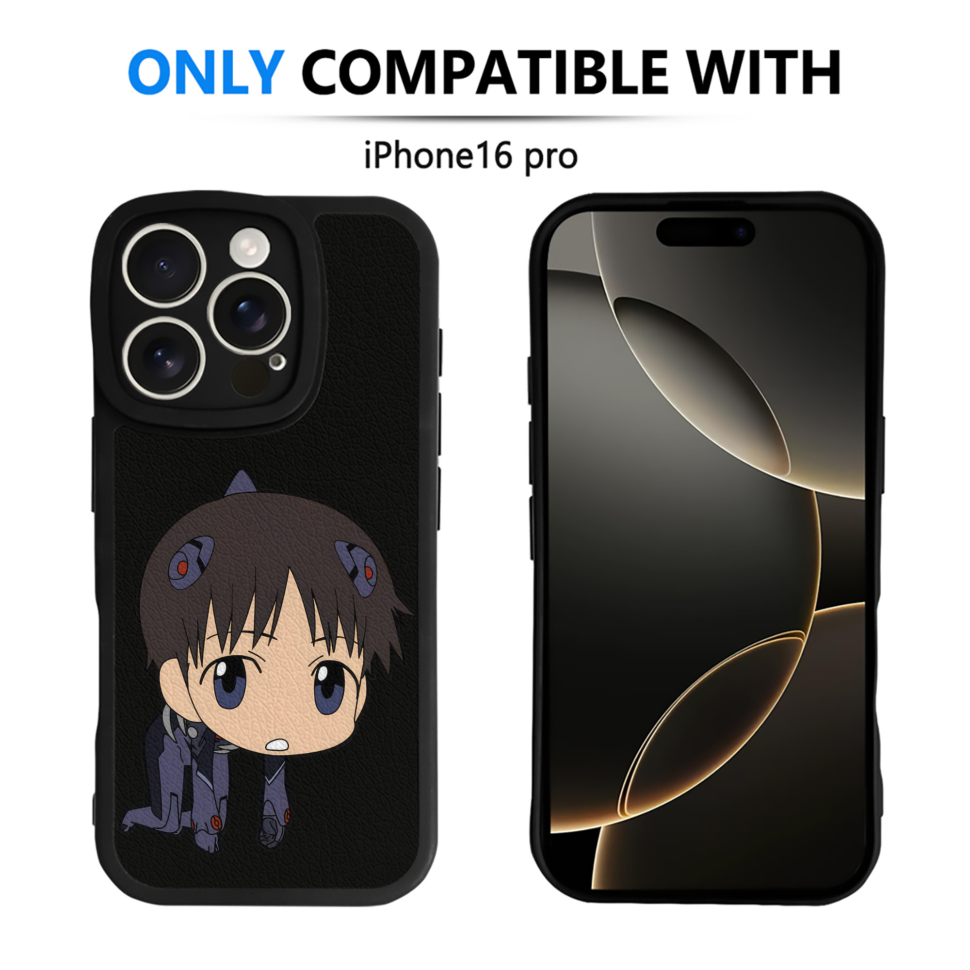 （画像用） EVA 新世紀エヴァンゲリオン 【iPhone 16シリーズ対応】シリコンスマホケース（レザー調） 材質：シリコン